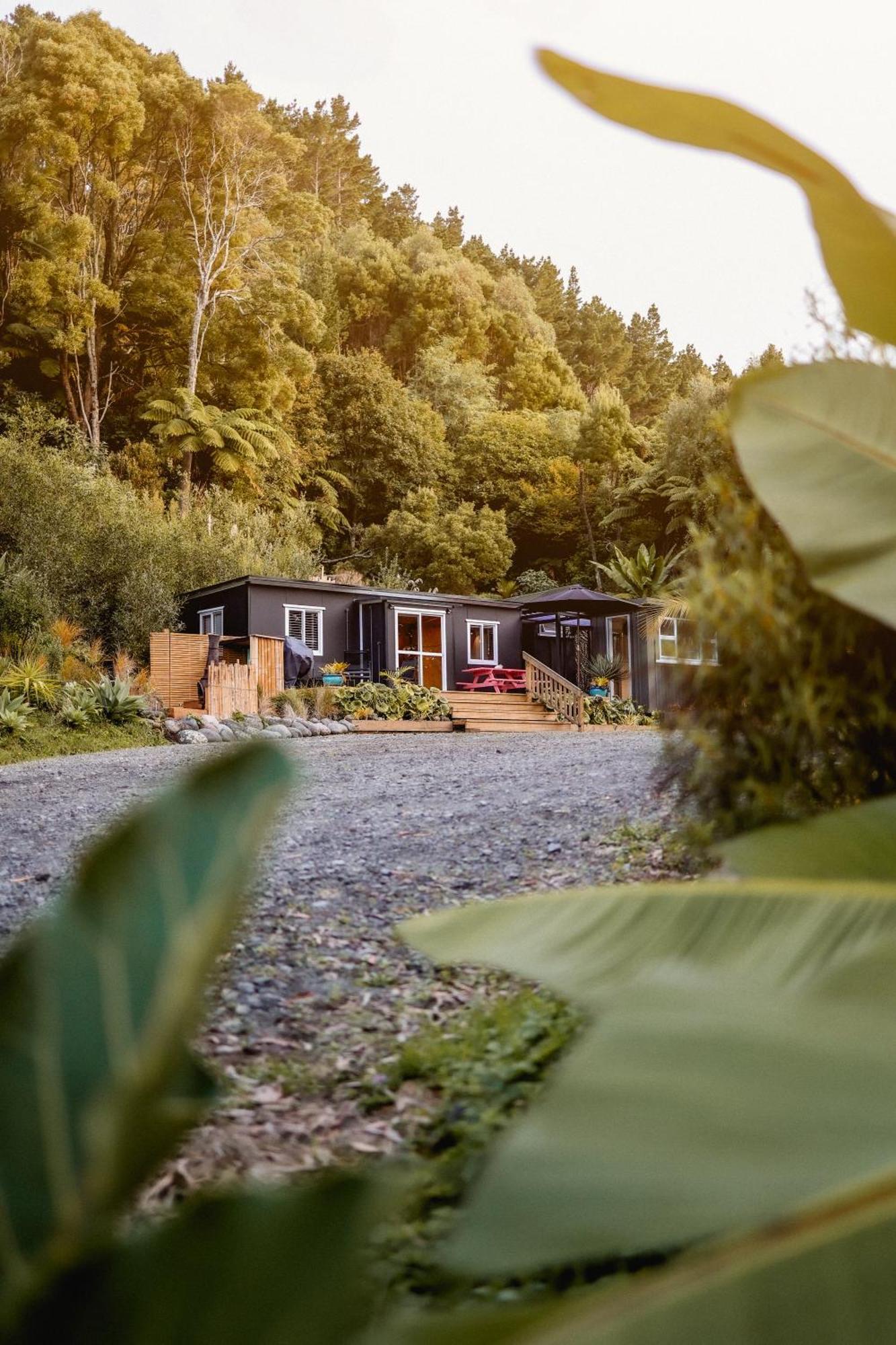Kaitake Kabana - Unique, Off-Grid, Studio Retreat Oakura المظهر الخارجي الصورة
